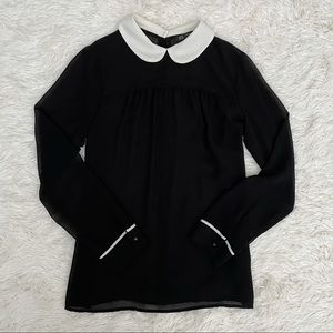 Peter-Pan Collared Blouse 🖤🕸